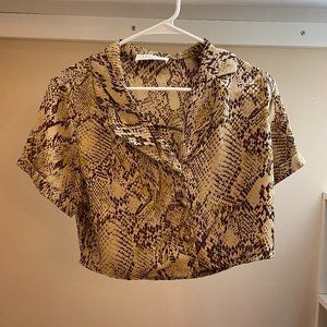 Snake Print Top